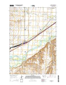 Mossmain 2014 topographic map thumbnail