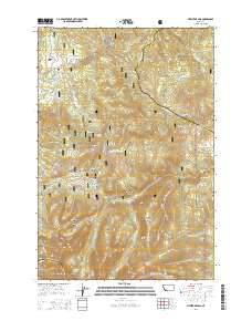 Pipestone Pass 2014 topographic map thumbnail