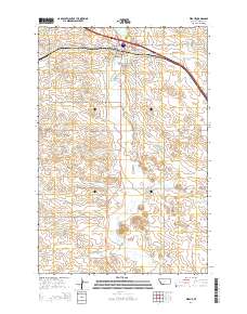 Wibaux 2014 topographic map thumbnail