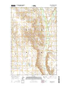 Uhlan Coulee 2014 topographic map thumbnail