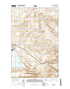 Valier East 2014 topographic map thumbnail