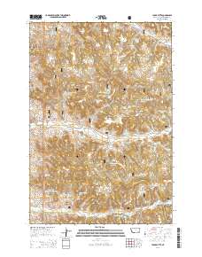 Yager Butte 2014 topographic map thumbnail