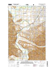 Southwest Missoula 2014 topographic map thumbnail