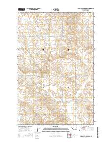Three Buttes Creek East 2014 topographic map thumbnail