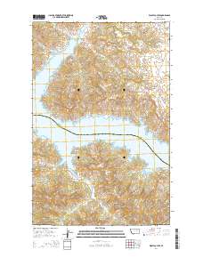 Wolfe Coulee 2014 topographic map thumbnail