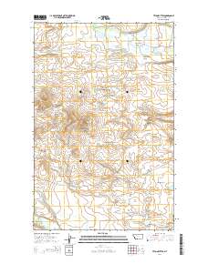 Teton Buttes 2014 topographic map thumbnail
