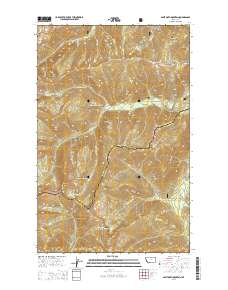 Sawtooth Mountain 2014 topographic map thumbnail