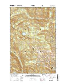 Wapiti Lake 2014 topographic map thumbnail