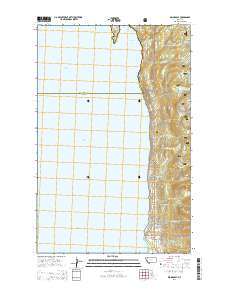Woods Bay 2014 topographic map thumbnail