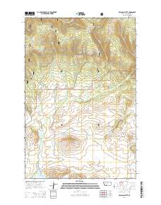 Volcano Butte 2014 topographic map thumbnail
