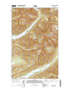 Vulture Peak 2014 topographic map thumbnail