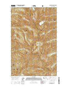 Snowshoe Peak 2014 topographic map thumbnail