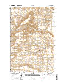 Sevenmile Hill 2014 topographic map thumbnail