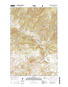 Strawberry Butte 2014 topographic map thumbnail