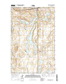 Westby South 2014 topographic map thumbnail