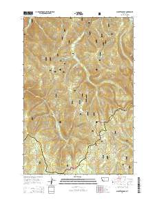Schultz Saddle 2014 topographic map thumbnail