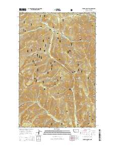 Turner Mountain 2014 topographic map thumbnail