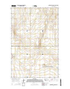 Fourteenmile Coulee SE 2014 topographic map thumbnail