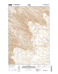 Knudson Draw NE 2014 topographic map thumbnail