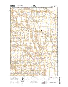 Timber Buttes North 2014 topographic map thumbnail