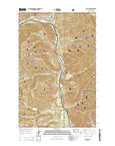 Tony Peak 2014 topographic map thumbnail