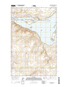 Medicine Lake 2014 topographic map thumbnail