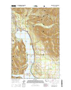 Noxon Rapids Dam 2014 topographic map thumbnail