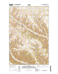 Blizzard Reservoir 2014 topographic map thumbnail