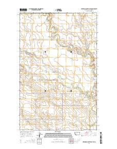 Creedman Coulee East 2014 topographic map thumbnail