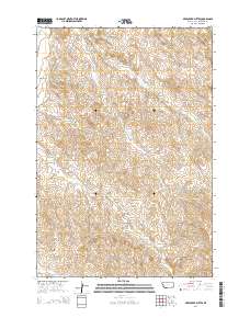 Deer Creek Buttes 2014 topographic map thumbnail