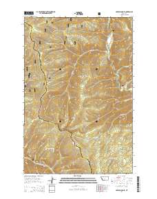 Sawmill Saddle 2014 topographic map thumbnail