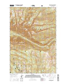 Mount Haggin 2014 topographic map thumbnail