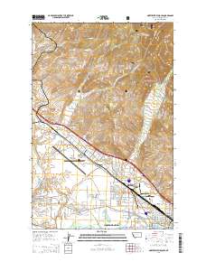 Northwest Missoula 2014 topographic map thumbnail