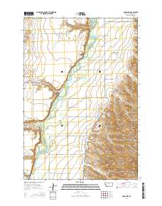 Hardin SW 2014 topographic map thumbnail
