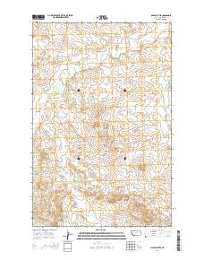 Darby Buttes 2014 topographic map thumbnail