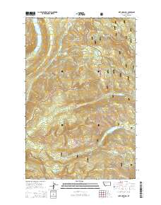Lake Marshall 2014 topographic map thumbnail