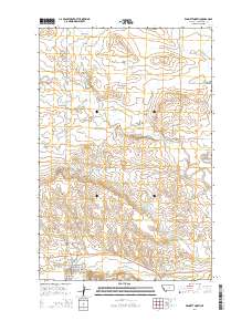 Winnett North 2014 topographic map thumbnail