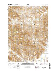 Yarger Butte 2014 topographic map thumbnail