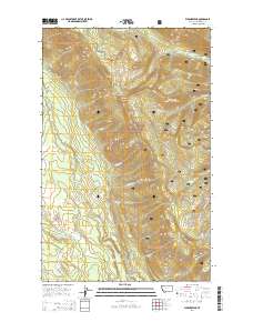 Werner Peak 2014 topographic map thumbnail
