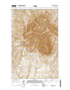West Butte 2014 topographic map thumbnail