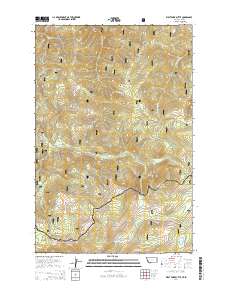 West Fork Butte 2014 topographic map thumbnail