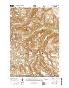 Silver Run Peak 2014 topographic map thumbnail