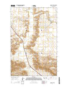 Square Butte 2014 topographic map thumbnail