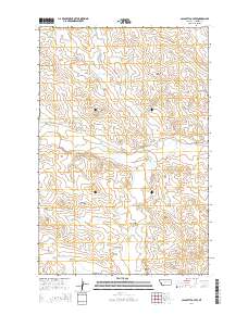 Calamity Coulee 2014 topographic map thumbnail
