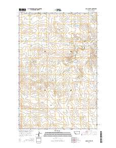 Gady Coulee 2014 topographic map thumbnail
