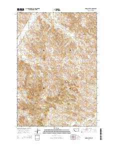 Harris Buttes 2014 topographic map thumbnail