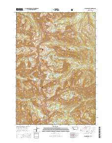 Hilgard Peak 2014 topographic map thumbnail