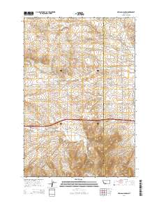 Milligan Canyon 2014 topographic map thumbnail