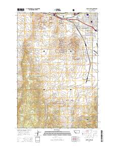 Butte South 2014 topographic map thumbnail
