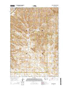 Park Coulee 2014 topographic map thumbnail